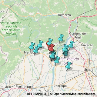 Mappa Via Laves, 33090 Travesio PN, Italia (9.92)