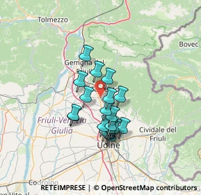 Mappa Via dell'Artigianato, 33017 Tarcento UD, Italia (10.266)