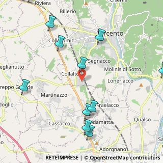 Mappa Via dell'Artigianato, 33017 Tarcento UD, Italia (2.69455)