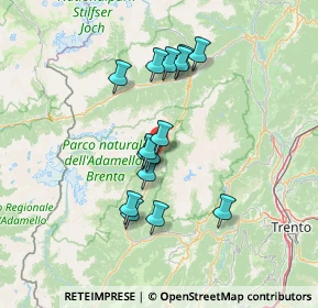 Mappa Via Fornas, 38086 Pinzolo TN, Italia (11.65333)