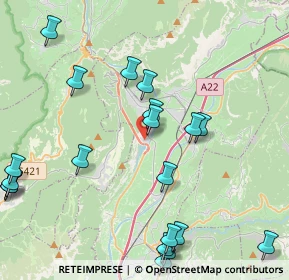 Mappa Via della Rupe, 38017 Mezzolombardo TN, Italia (5.1555)