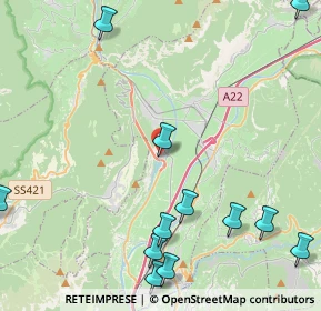 Mappa Via della Rupe, 38017 Mezzolombardo TN, Italia (5.8275)