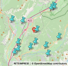 Mappa Via Molini, 38010 Faedo TN, Italia (4.94643)