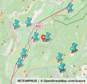 Mappa Via Molini, 38010 Faedo TN, Italia (4.75167)