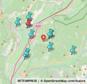 Mappa Via Molini, 38010 Faedo TN, Italia (3.49545)