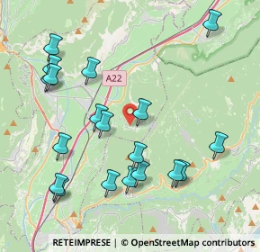 Mappa Via Molini, 38010 Faedo TN, Italia (4.39474)