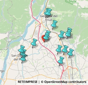 Mappa Via Vidisêt, 33030 Treppo Grande UD, Italia (7.12813)