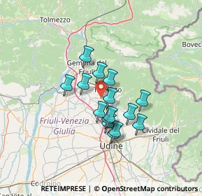 Mappa S.S. Pontebbana Km. 144+68 Collalto di, 33017 Tarcento UD, Italia (9.65533)