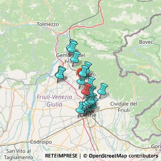 Mappa S.S. Pontebbana Km. 144+68 Collalto di, 33017 Tarcento UD, Italia (10.065)