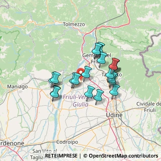 Mappa Via Susans, 33030 Majano UD, Italia (11.127)