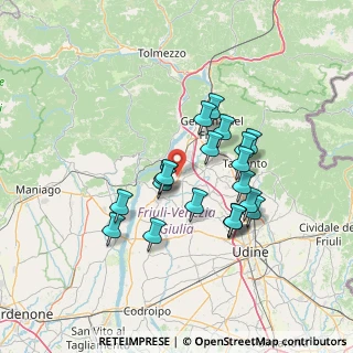 Mappa Via Susans, 33030 Majano UD, Italia (11.9235)
