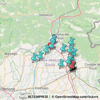 Mappa Via Susans, 33030 Majano UD, Italia (13.8075)