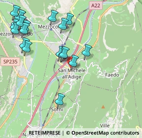 Mappa Via Roma, 38010 San Michele all'Adige TN, Italia (2.4695)