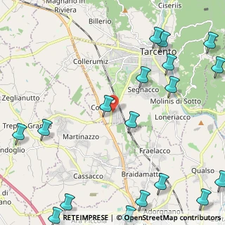 Mappa Unnamed Road, 33017 Tarcento UD, Italia (3.424)