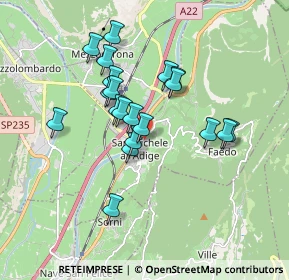 Mappa Via Edmund Mach, 38010 San Michele All'adige TN, Italia (1.4765)