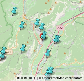 Mappa Presso Polo Produttivo Rotaliano, 38017 Mezzolombardo TN, Italia (5.288)