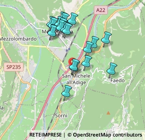 Mappa Via Miorini, 38010 San Michele All'adige TN, Italia (1.7065)