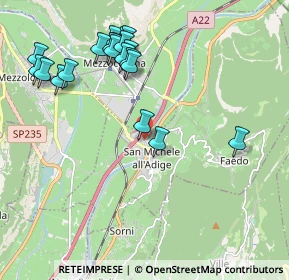 Mappa Via Miorini, 38010 San Michele All'adige TN, Italia (2.1575)