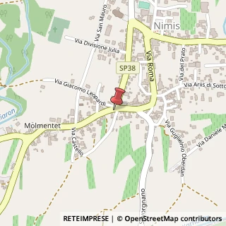 Mappa Via Manzoni A., 35, 33045 Nimis, Udine (Friuli-Venezia Giulia)