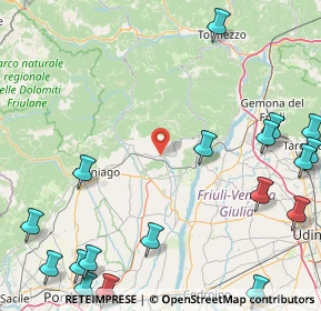 Mappa Via A. Lizier, 33090 Travesio PN, Italia (25.56889)