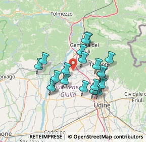 Mappa Via Piave, 33030 Majano UD, Italia (11.3555)
