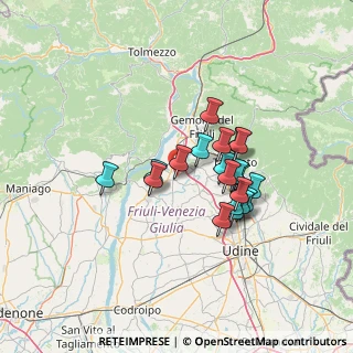 Mappa Via Piave, 33030 Majano UD, Italia (10.704)