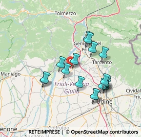 Mappa Via Frazione Susana, 33030 Majano UD, Italia (12.91059)