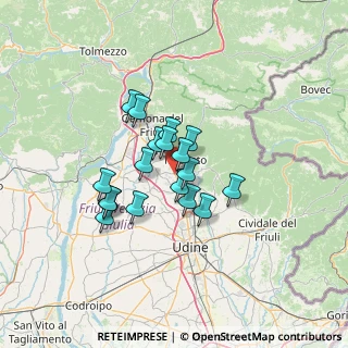 Mappa SS Pontebbana Km. 144+68 33017, 33019 Cassacco UD (9.50389)