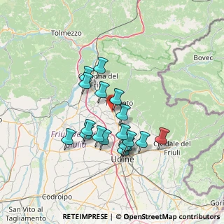 Mappa SS Pontebbana Km. 144+68 33017, 33019 Cassacco UD (11.74556)