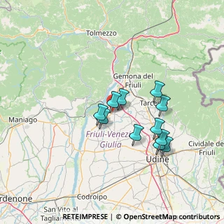 Mappa Via Campos, 33030 Majano UD, Italia (11.61545)