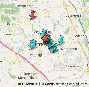 Mappa Piazza G. Marconi, 33010 Treppo Grande UD, Italia (0.735)