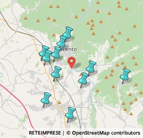 Mappa Via del Roccolo, 33017 Tarcento UD, Italia (3.34455)