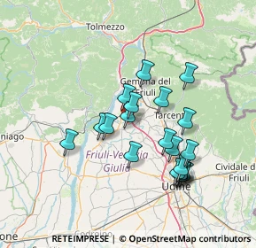 Mappa Via Tonzolano, 33030 Majano UD, Italia (12.544)