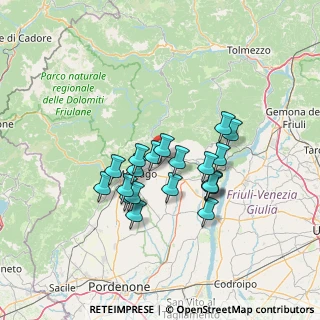 Mappa Via Città Di Carpi, 33092 Cavasso Nuovo PN, Italia (11.1385)