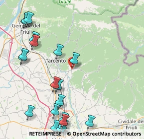 Mappa Via Ariis di Sotto, 33045 Nimis UD, Italia (10.761)