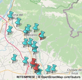 Mappa Via Ariis di Sotto, 33045 Nimis UD, Italia (9.404)