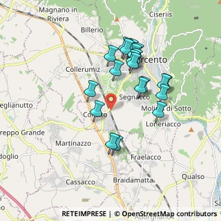 Mappa Via Casali Pividori, 33017 Tarcento UD, Italia (1.643)