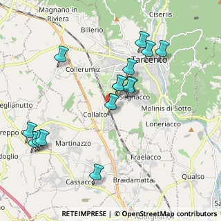 Mappa Via Casali Pividori, 33017 Tarcento UD, Italia (2.02533)