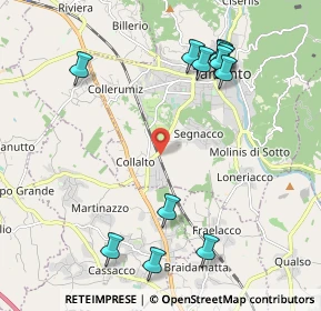 Mappa Via Casali Pividori, 33017 Tarcento UD, Italia (2.37083)