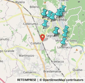 Mappa Via Casali Pividori, 33017 Tarcento UD, Italia (1.96714)