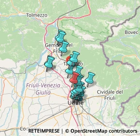 Mappa Via Casali Pividori, 33017 Tarcento UD, Italia (10.422)