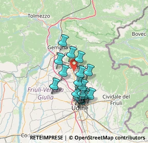 Mappa Via Casali Pividori, 33017 Tarcento UD, Italia (10.589)