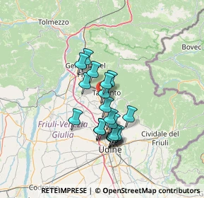 Mappa Via Casali Pividori, 33017 Tarcento UD, Italia (10.0195)