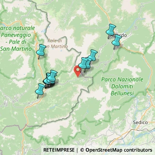 Mappa Via Passo Cereda, 32020 Gosaldo BL, Italia (6.89429)
