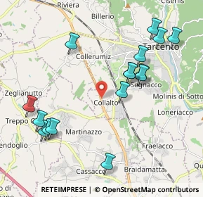 Mappa Via Pontebbana, 33017 Tarcento UD, Italia (2.18813)