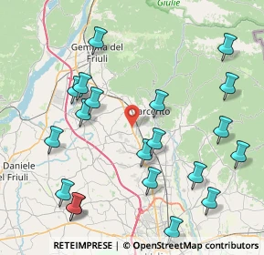 Mappa Via Pontebbana, 33017 Tarcento UD, Italia (9.4335)