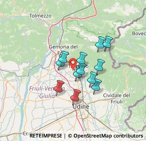 Mappa Via Pontebbana, 33017 Tarcento UD, Italia (9.36917)