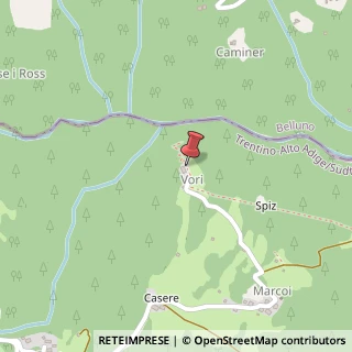 Mappa Via Caravaggio, 9, 38050 Sagron Mis, Trento (Trentino-Alto Adige)
