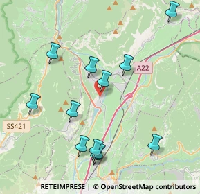 Mappa Località della Rupe, 38017 Mezzolombardo TN, Italia (4.28667)