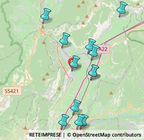 Mappa Località della Rupe, 38017 Mezzolombardo TN, Italia (4.09917)